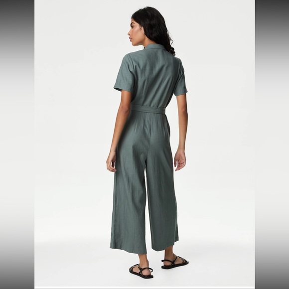 M & S Collection Linen Jumpsuit - Picture 7 of 7